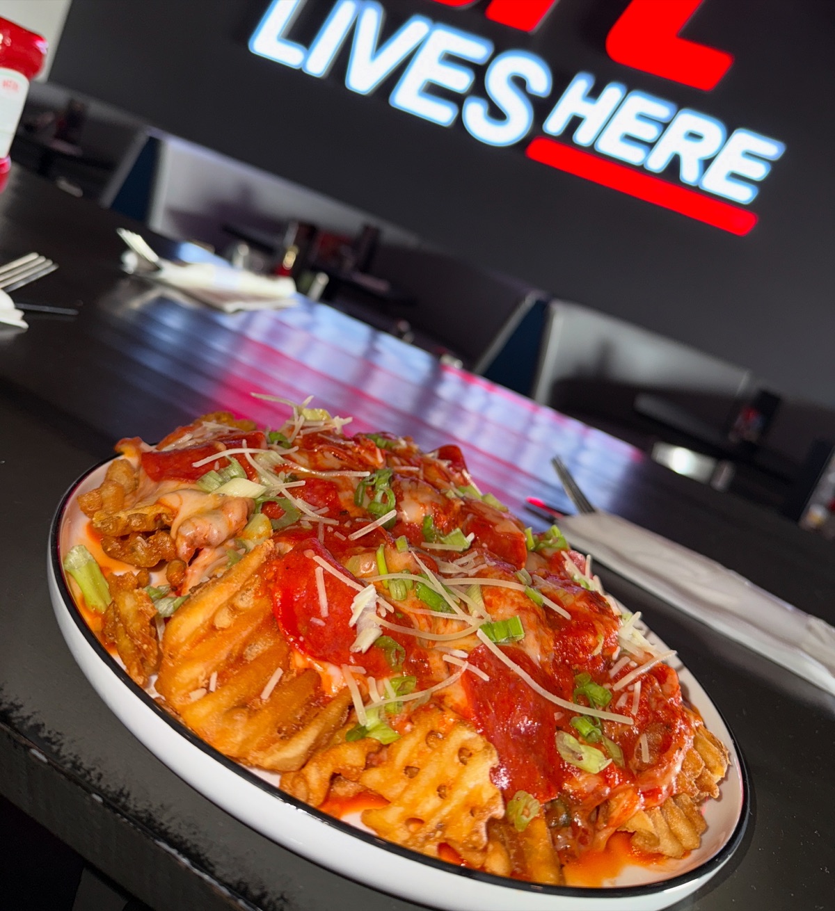 Food from the kitchen at DJ's Tavern