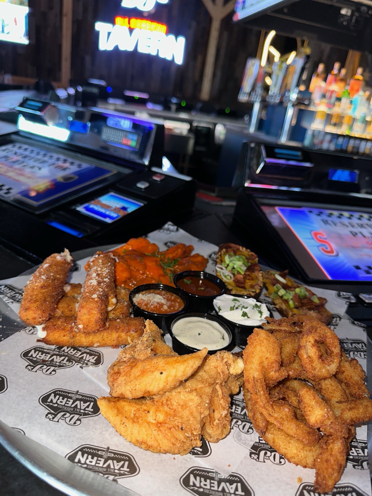 Bar food at DJ's All American Tavern