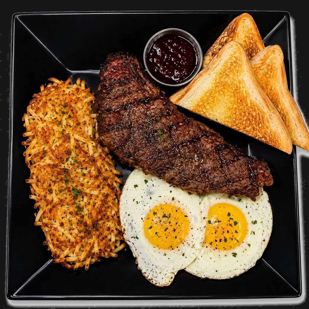 Steak & Eggs at DJ's Tavern